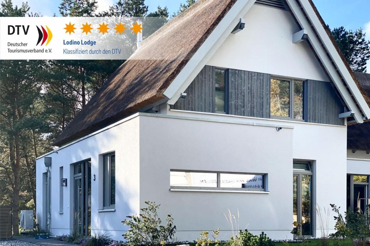 Ferienhaus Lodino Lodge Mit Sauna Und Kamin Loddin Esterno foto